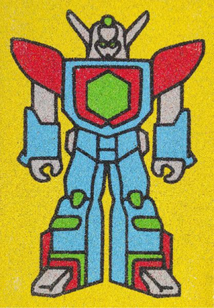 Tablou cu nisip - Set tablou cu nisip robot A4