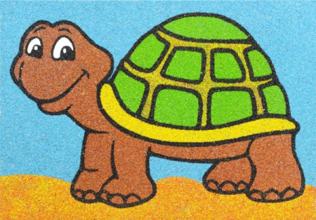 Tablou cu nisip - Set tablou cu nisip testoasa A5