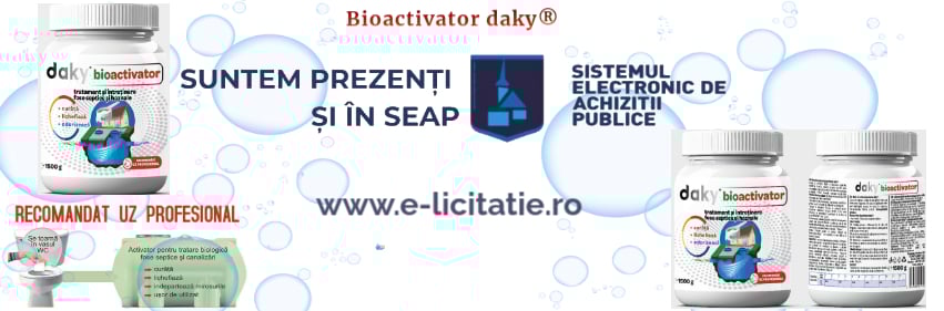 Suntem prezenți și in SEAP pe www.e-licitatie.ro