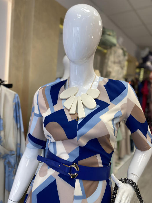 Rochie casual  imprimeu figuri geometrice [3]