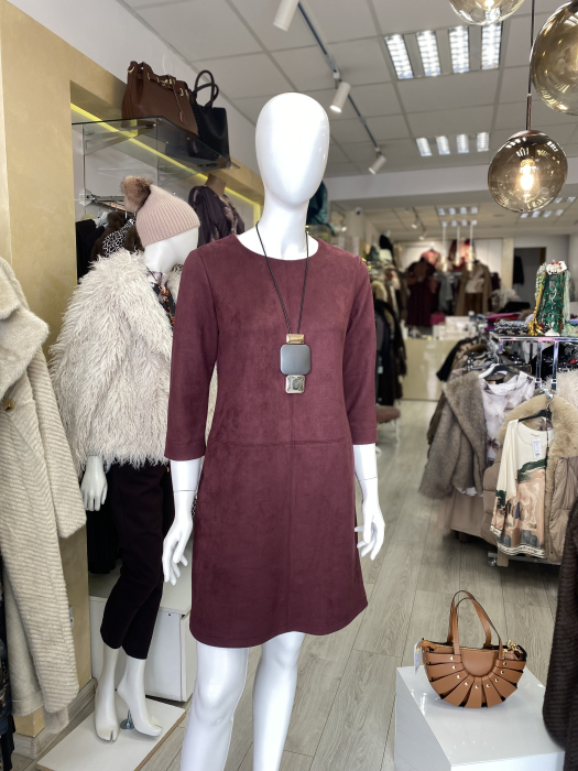 Rochie casual piele intoarsa [1]