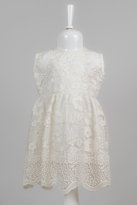 Rochie albă elegantă cu sacou scurt pentru fete, 2 piese [2]