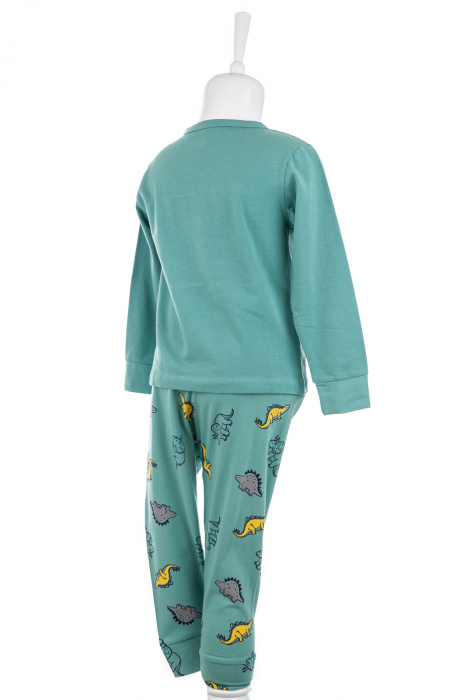 Pijamale cu dino world, turcoaz, pentru băieți [3]