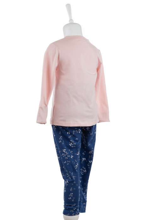Pijamale cu fluture pentru fete, roz/bleumarin [3]