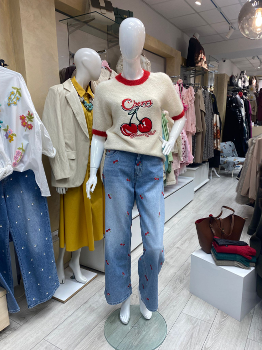 Bluza damă imprimeu cirese [2]