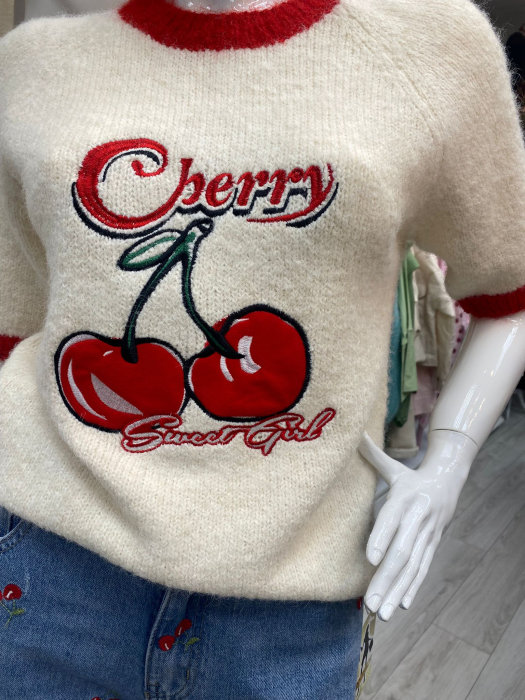 Bluza damă imprimeu cirese [3]