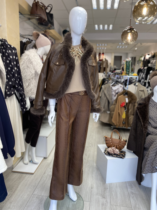 Geaca piele ecologica cu blanita [1]