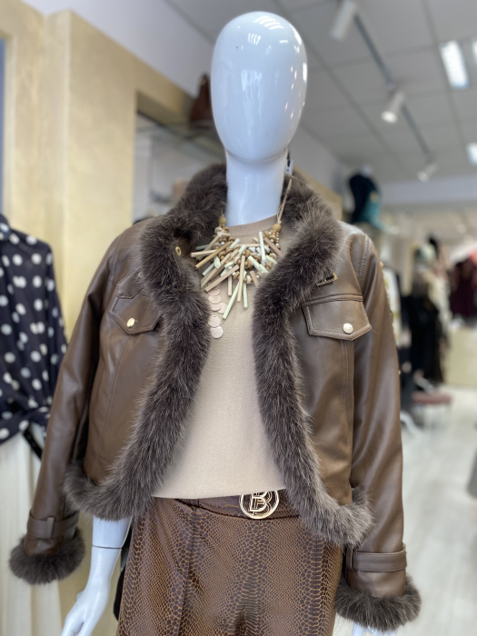 Geaca piele ecologica cu blanita [2]