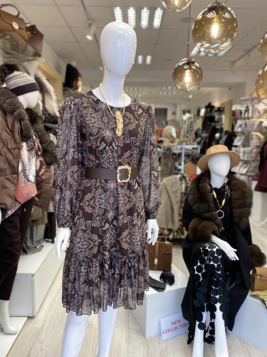 Rochie casual imprimeu abstract [4]