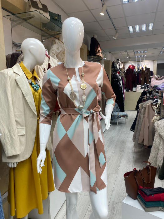 Rochie  imprimeu geometric [2]