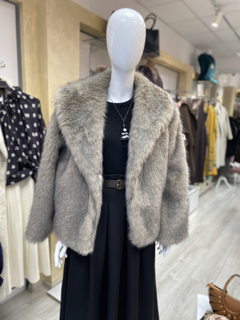 HAINA BLANA NATURALA,PALTOANE,GECI SI VESTE - Blana dama bej