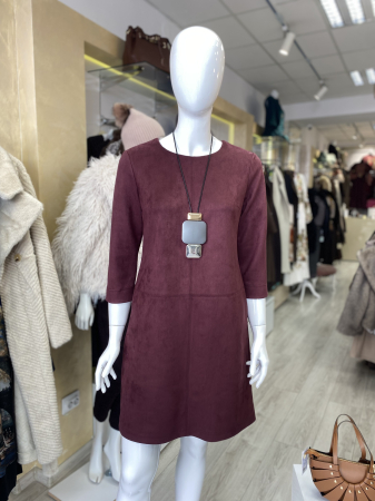 Rochie casual piele intoarsa [1]