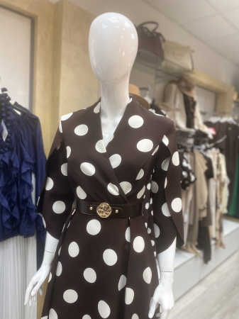 Rochie maro imprimeu buline [1]