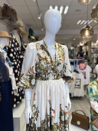 Rochie imprimeu frunze [3]
