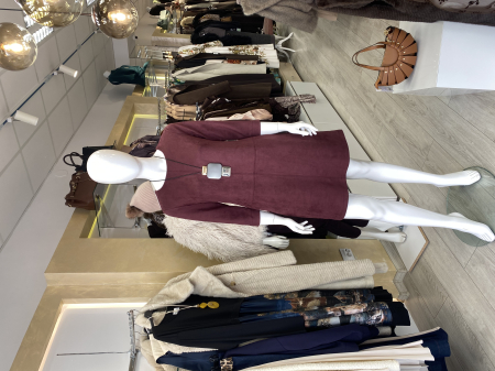 Rochie casual piele intoarsa [3]