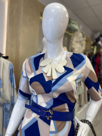 Rochie casual  imprimeu figuri geometrice [2]