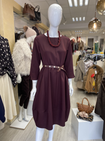Imbracaminte dama - Rochie casual bordo