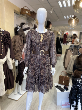 Imbracaminte dama - Rochie casual imprimeu abstract