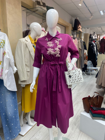 Rochie casual roz intens [1]