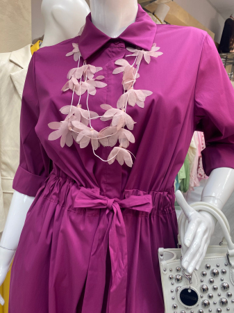 Rochie casual roz intens [0]