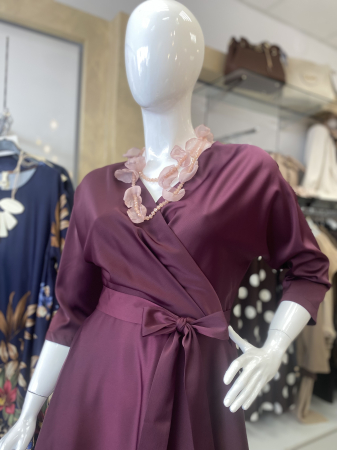 Rochii dama elegante - Rochie eleganta bordeaux