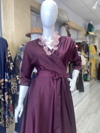 Rochie eleganta bordeaux [2]
