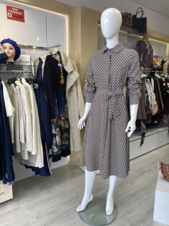 Rochii dama casual - Rochie imprimeu geometric