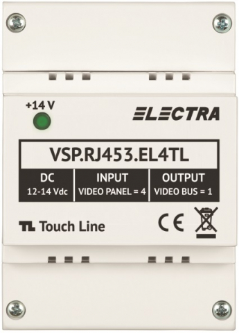 Interfonie - Videointerfonie - DOZĂ SELECȚIE PANOURI VIDEO ELECTRA  4 INTRĂRI VIDEO VSP.RJ453.EL4TL