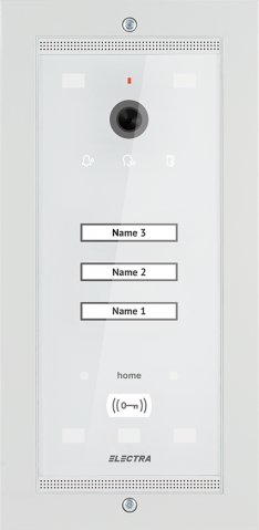Panouri exterioare - PANOU VIDEO ELECTRA home ~ 3 FAMILII VPM.03F03.ELWH4
