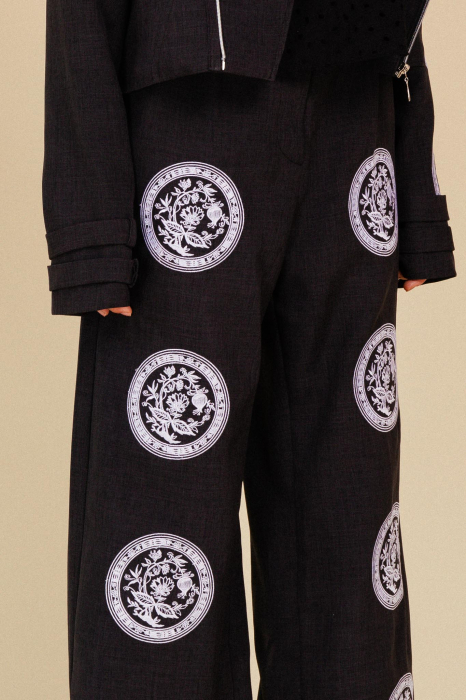 Pantaloni EMBROIDERED TEA de damă [2]