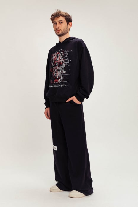 Hanorac 1300 bleu-marin unisex [2]