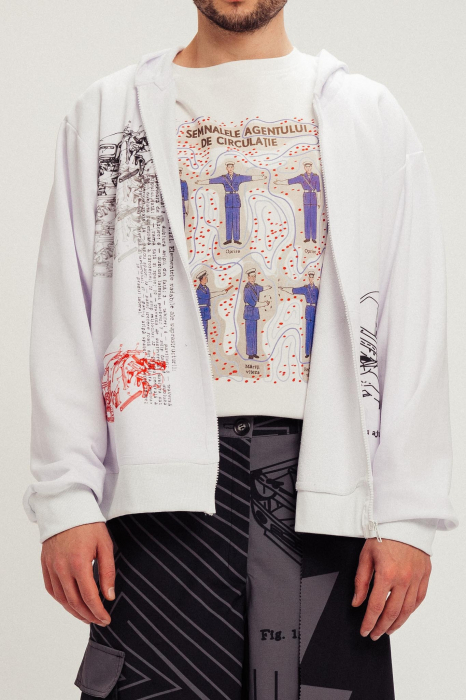 Hanorac COMPONENTS alb unisex [2]