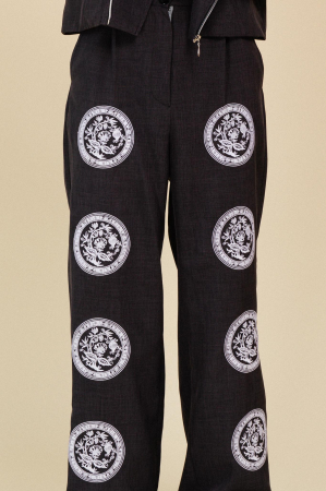 Pantaloni EMBROIDERED TEA [2]