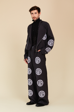 Pantaloni EMBROIDERED TEA [1]