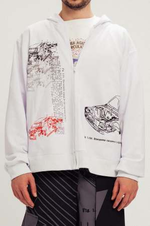 Hanorac COMPONENTS alb unisex [3]