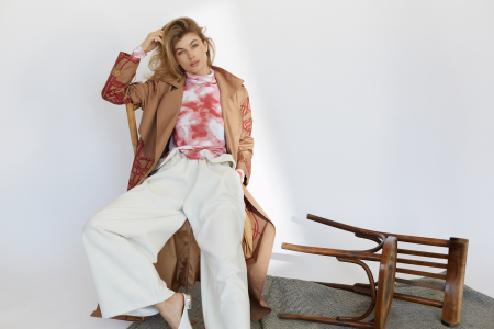 Pantaloni LOOSE albi unisex [1]