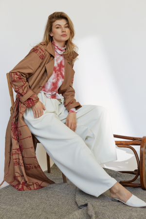 Pantaloni LOOSE albi unisex [2]