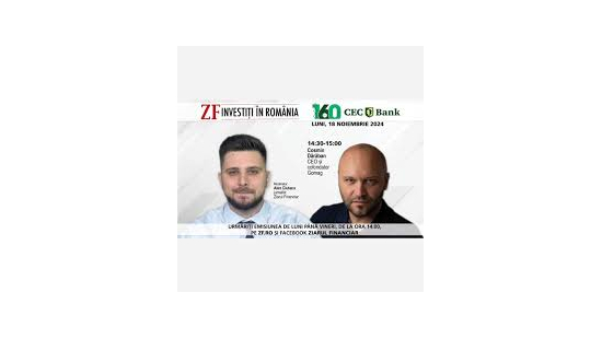 ZF INVESTIȚI ÎN ROMÂNIA - 18.11.2024 – Cosmin Dărăban, CEO și cofondator Gomag-big