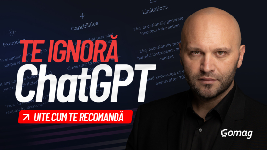 ChatGPT recomandă concurenții, nu magazinul tău online. Uite de ce