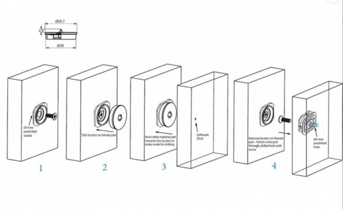 Punctator sistem de cuplare panouri decorative [2]