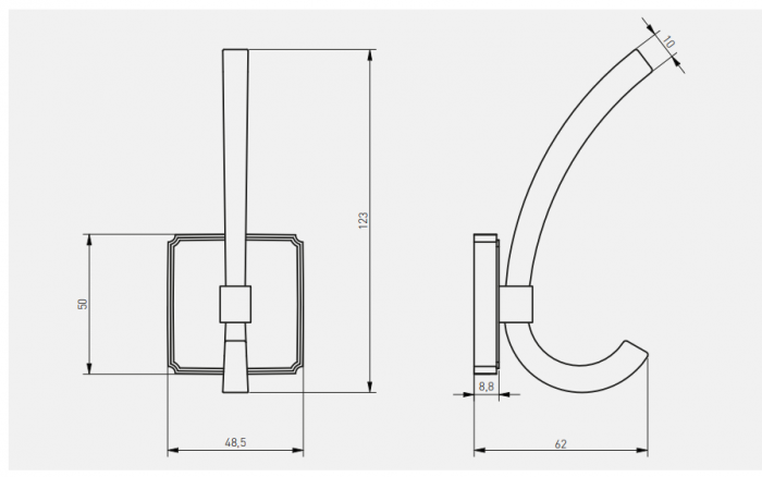 Agățătoarea pentru cuier Capital Hook [2]