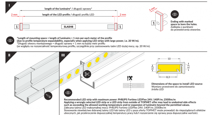 Profil LED flexibil SLASH8 [9]