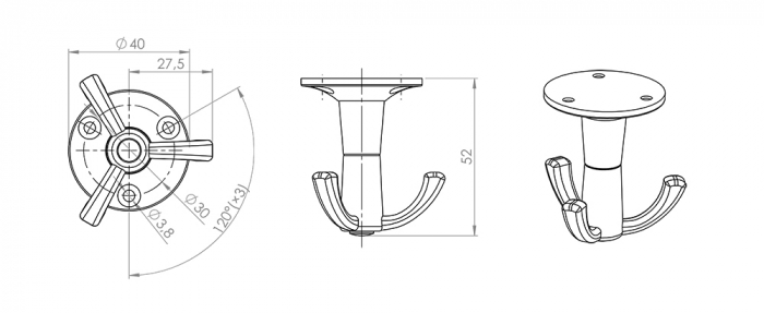 Agățătoare Twist Hook Tulip [4]