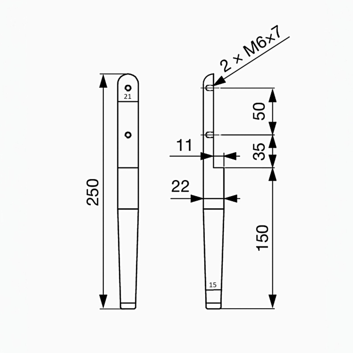 Picior Mobilier F0030* [2]