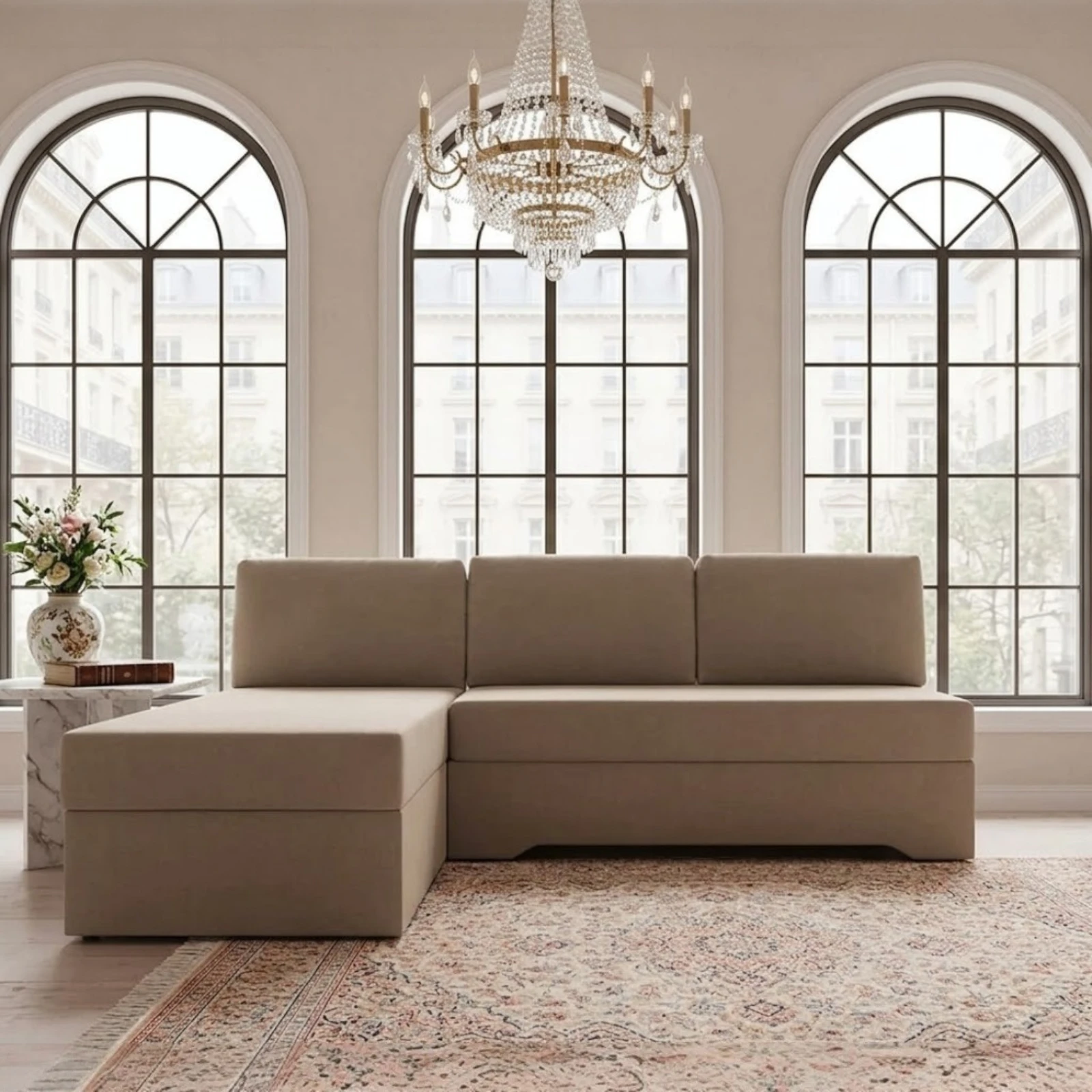 Mecanism VG rotire șezut colțar – transformare în suprafață de dormit [8]