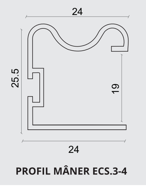 Eco Slide - Sistem 2 sau 3 uși glisante finisaj Aluminiu [9]