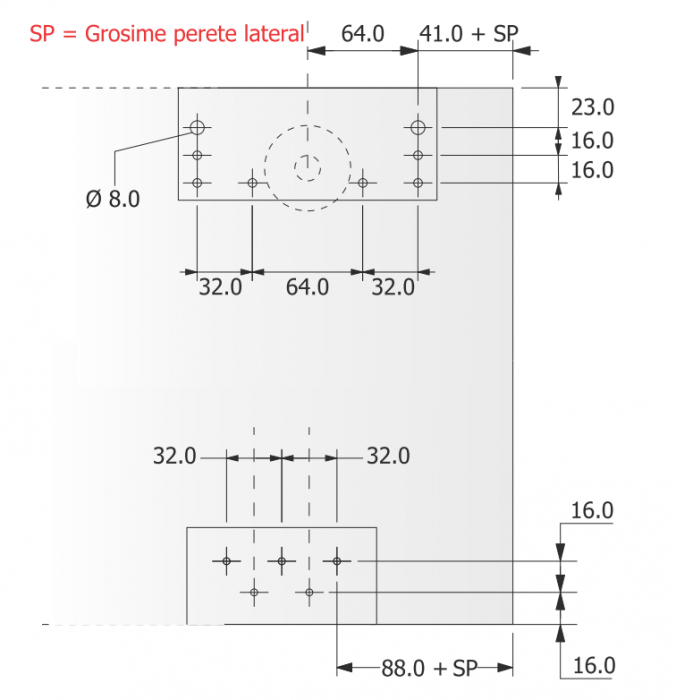Aliante - Kit 2 uși 25 mm, H=33 mm, 85 Kg [8]