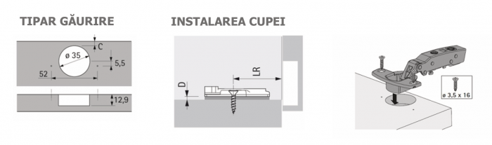 Balama Sensys standard fără arc, 110° [6]