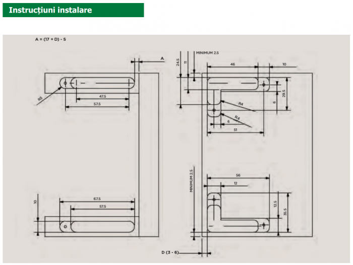 Balamale ascunse HH148  pentru Rame de aluminiu [10]