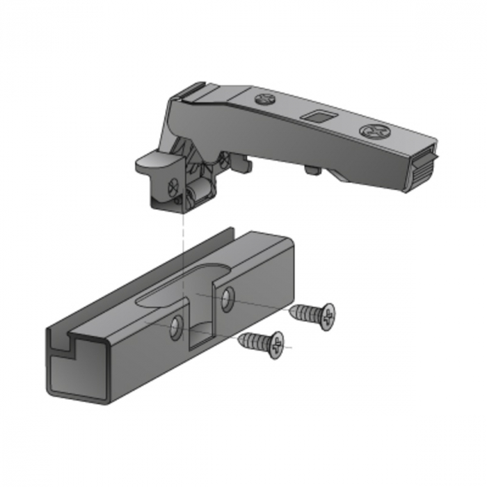 Balamale Sensys cu amortizor (Plăcuță  h 0 mm Cruce excentric) pentru Rame de aluminiu [3]